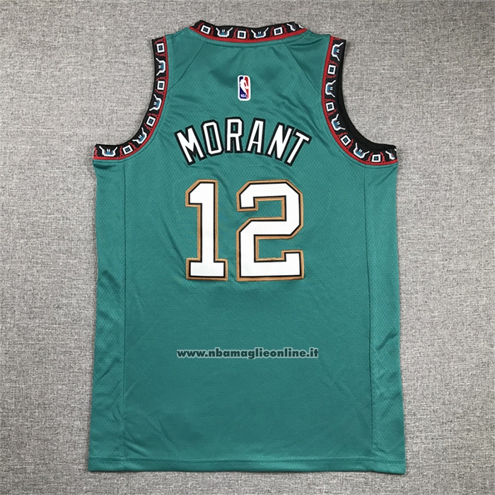 Maglia Bambino Memphis Grizzlies Ja Morant #12 Classic Throwback Verde